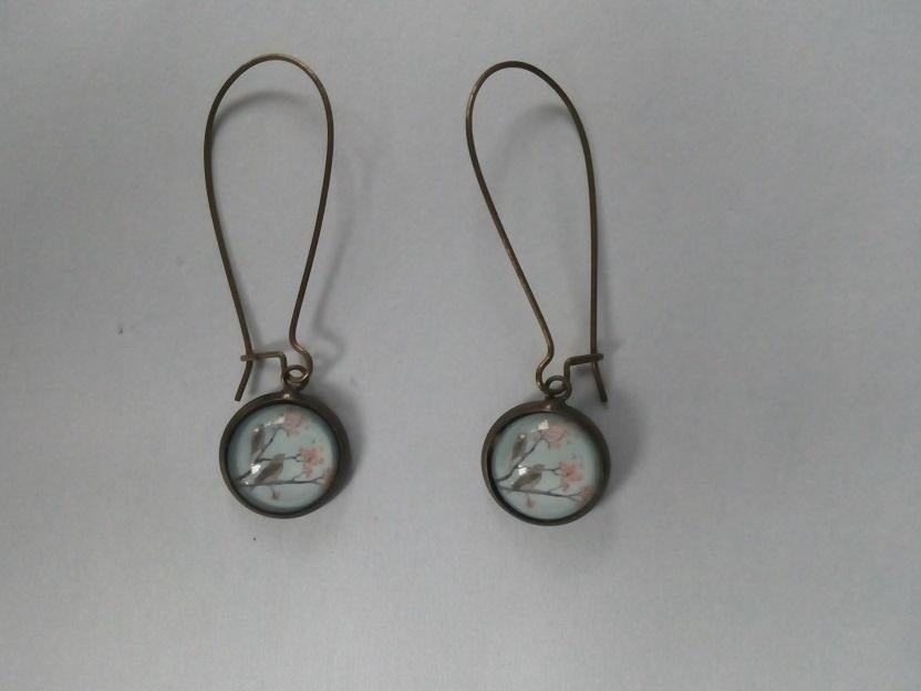 Oorbellen hangers met motief, Bijoux, Sacs & Beauté, Boucles d'oreilles, Enlèvement ou Envoi, Autres couleurs, Comme neuf, Autres matériaux