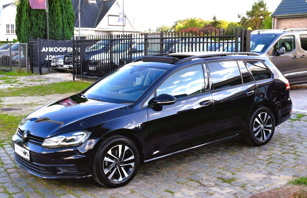 Vw Golf 7,5 2.0CR TDI/DSG/FULL OPTIE/iQ DRIVE/GARANTIE, Autos, Phares entièrement LED, Entreprise, Noir, Automatique