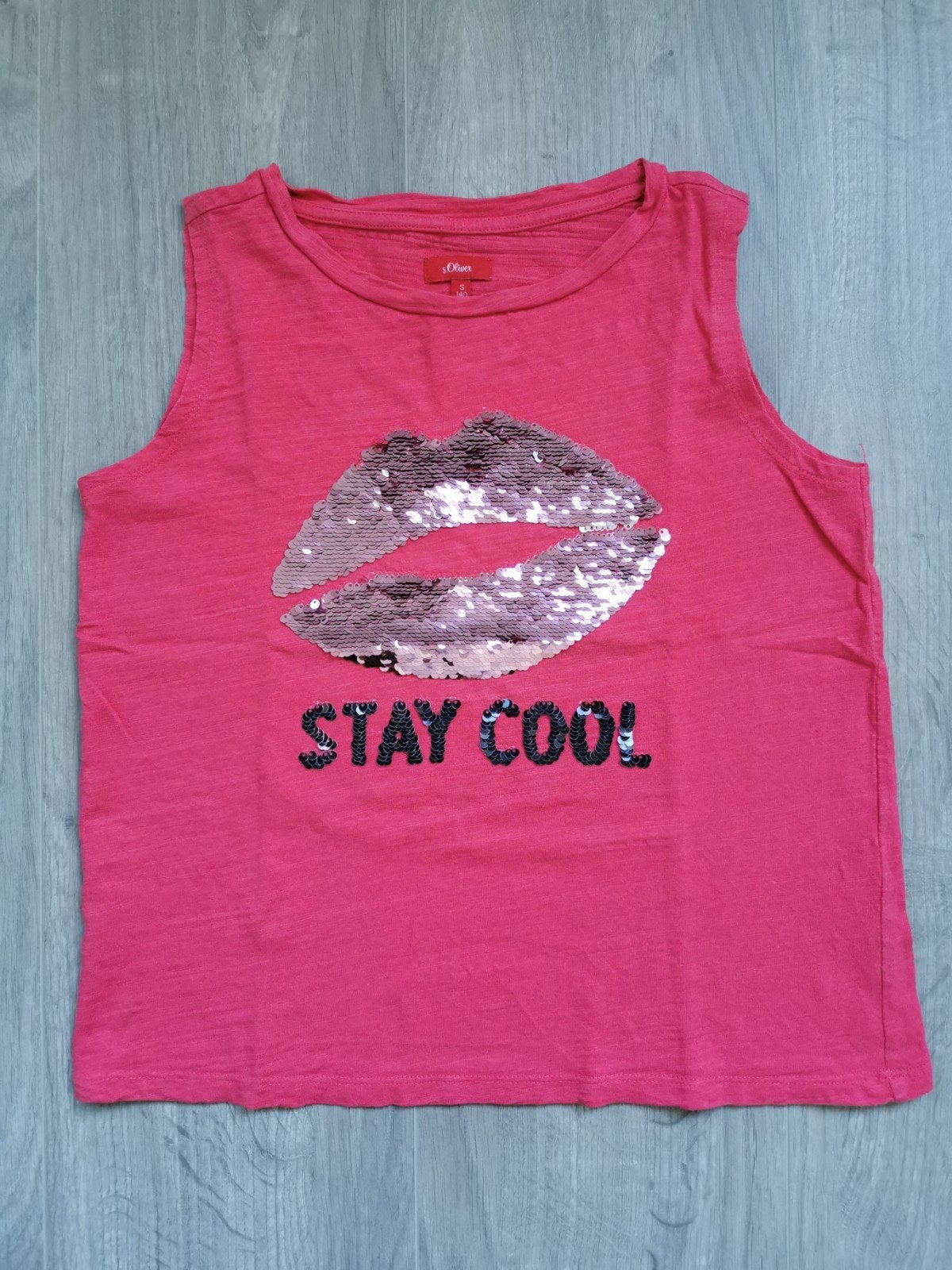 Top s.Oliver - maat 140, Kinderen en Baby's, Gebruikt, Meisje, Ophalen of Verzenden, Shirt of Longsleeve