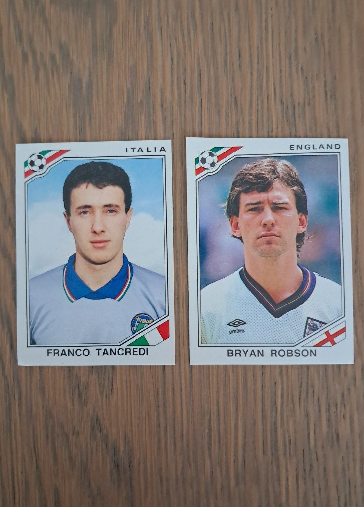 Panini wk Mexico 86 2 stickers #38 en #412, Enlèvement ou Envoi, Comme neuf