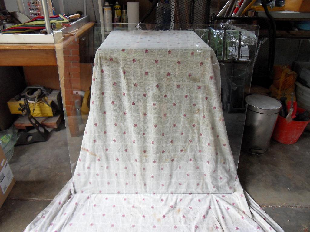 Glazen tafelblad, Huis en Inrichting, Tafelonderdelen, Gebruikt, Tafelblad, 50 tot 100 cm, 50 tot 100 cm, Vierkant, Glas, Ophalen