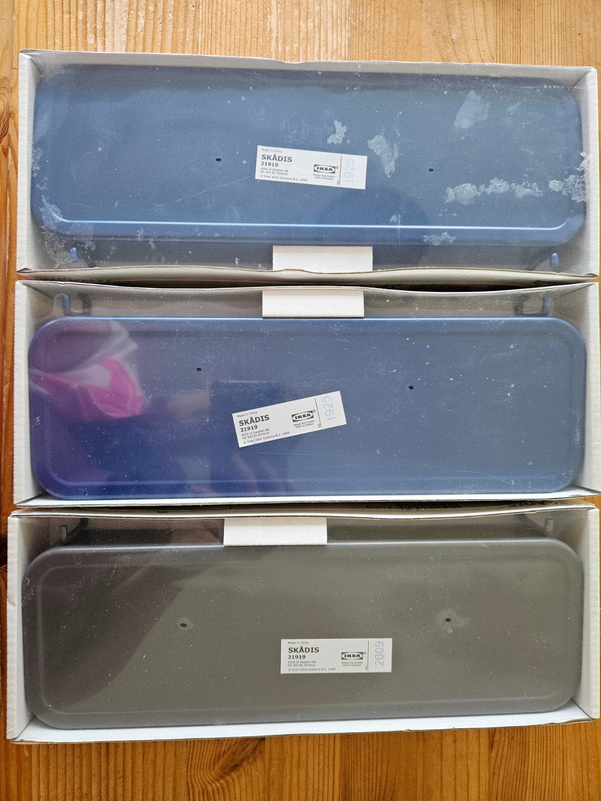 Ikea Skadis bakjes voor aan pegboards, Ophalen