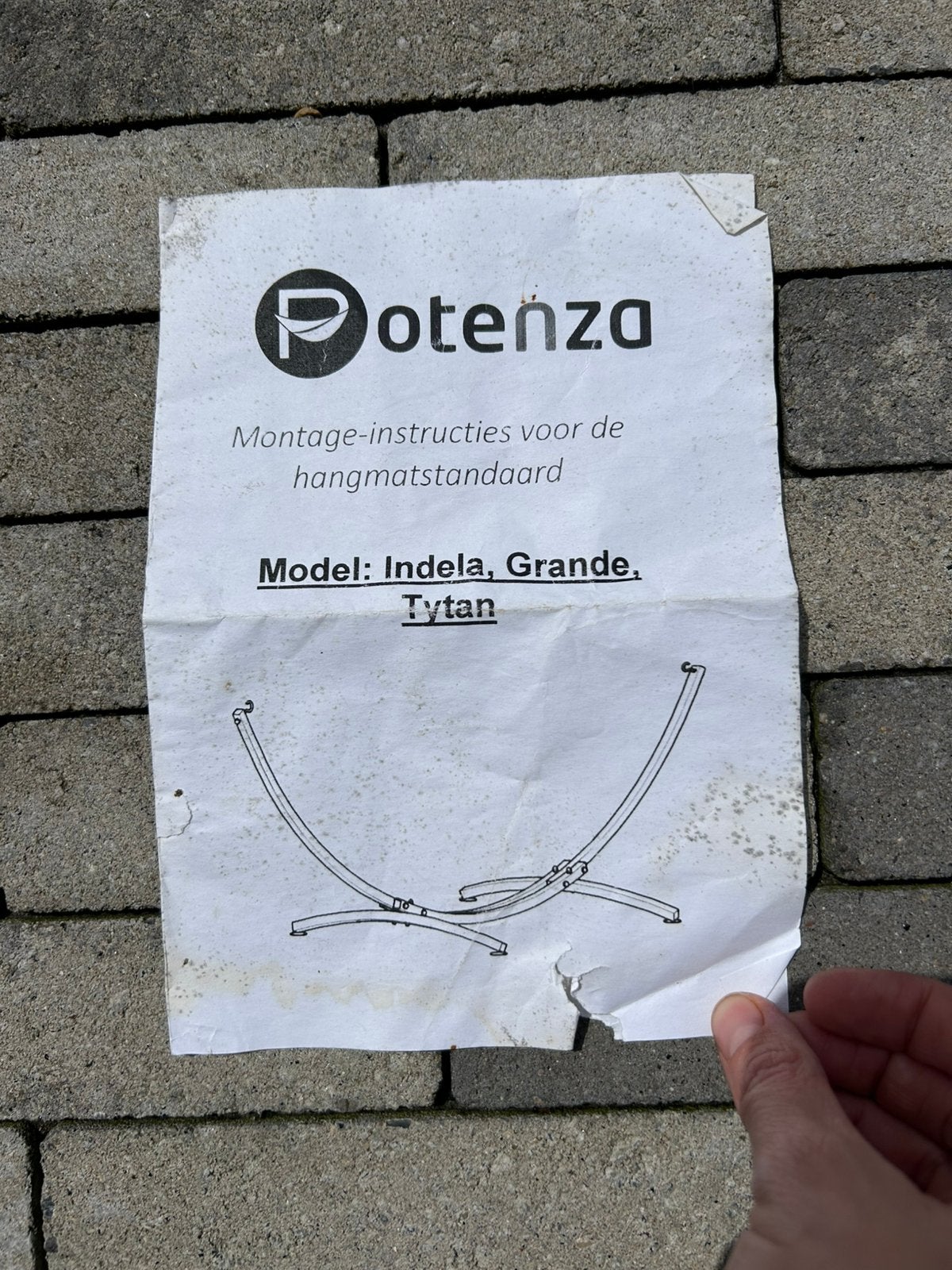 Hangmat en onderstel, Ophalen, Gebruikt, Buiten
