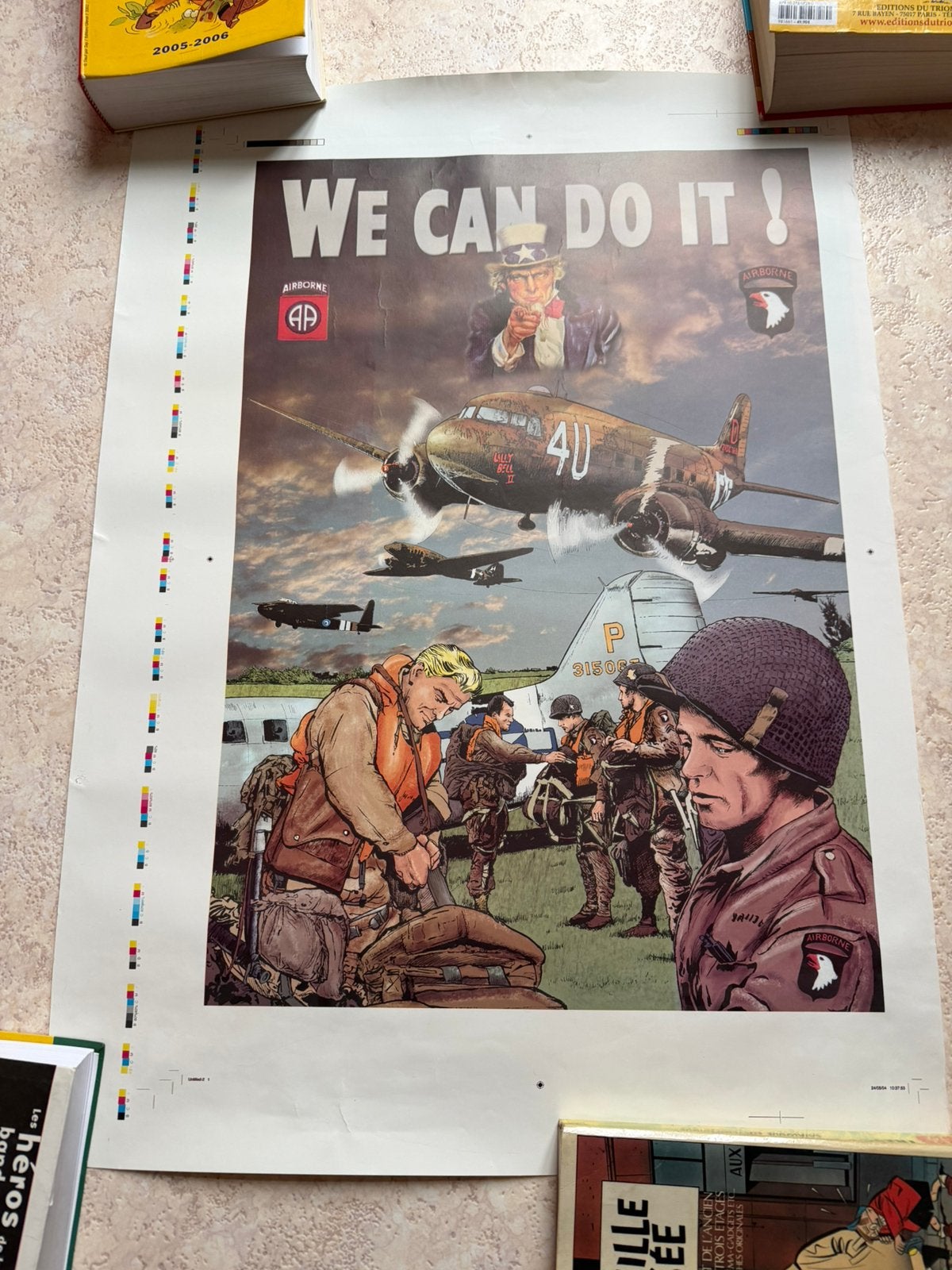 Schitterende poster in de lucht, Ophalen of Verzenden