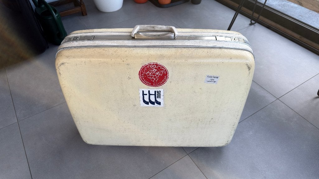 Gratis af te halen: Vintage retro Samsonite valies, Handtassen en Accessoires, Ophalen, Gebruikt, Hard kunststof