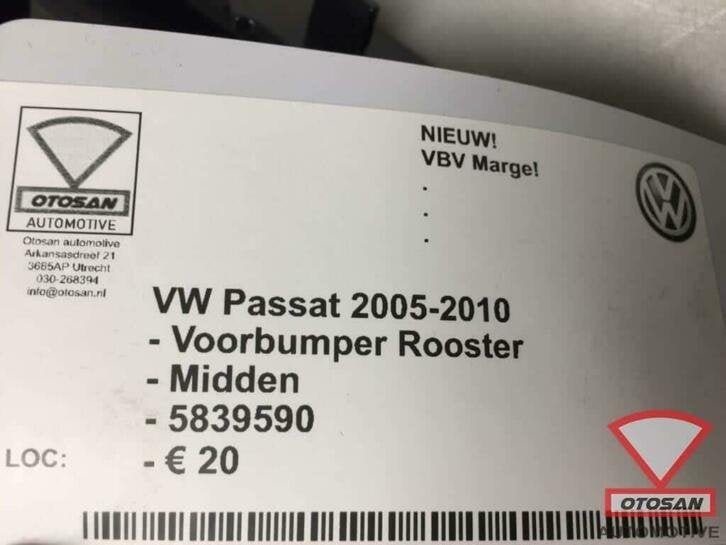 vw passat 2005 2010 grille de pare chocs avant au milieu nou, Autos : Pièces & Accessoires, Neuf, Pare-chocs, Volkswagen, Volkswagen AG
