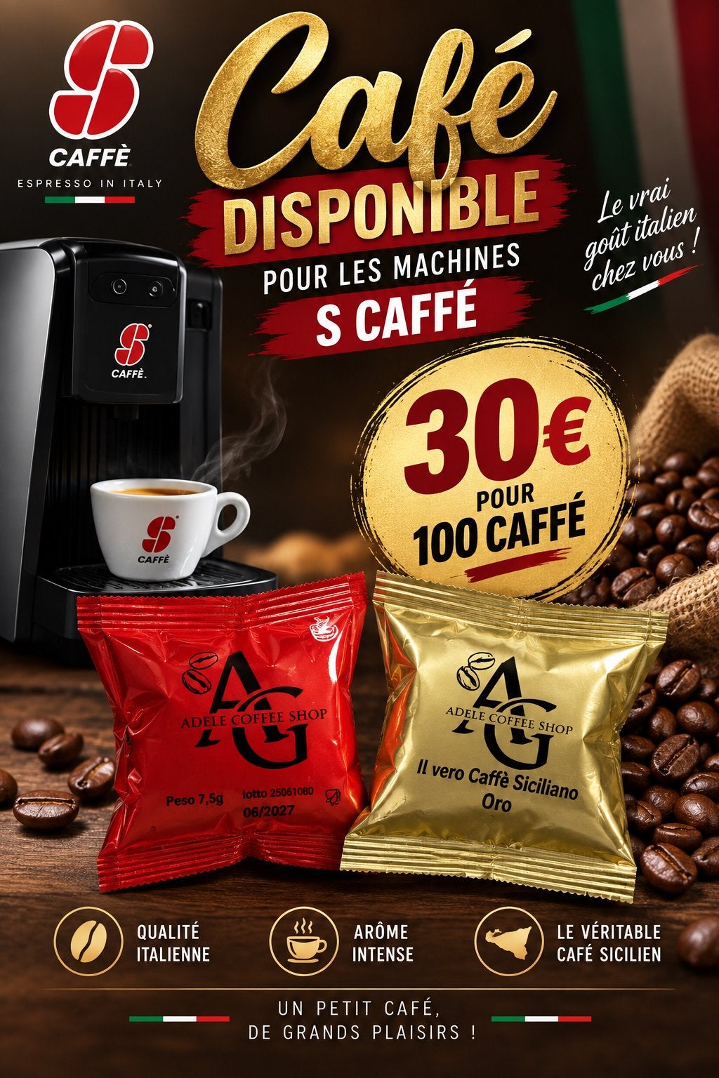 Capsule Caffé S caffe PROMOOO, Enlèvement ou Envoi