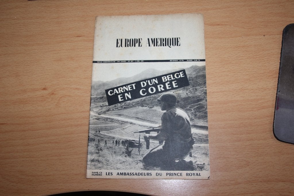 ABL "Carnets d'un belge en Corée", Collections, Envoi, Armée de terre, Livre ou Revue