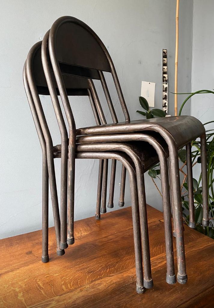 Chaise métallique   Style industriel, Maison & Meubles, Gris, Enlèvement, Quatre, Industriel