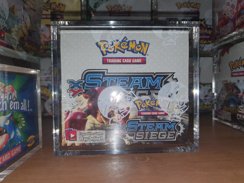 Pokémon XY Steam Siege Booster box ENG 2016 + Acryl case, Ophalen of Verzenden, Boosterbox