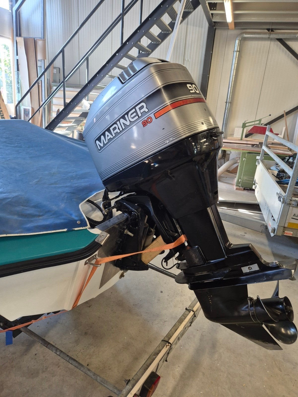 Mercury/ mariner 90 pk 2 takt buitenboordmotor te koop, Watersport en Boten, Speedboten, Ophalen, Buitenboordmotor