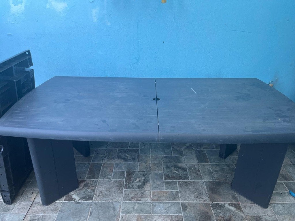 Tafel en stoelen voor de tuin, Tuin en Terras, Tuinstoelen, Ophalen, Gebruikt, Plastic