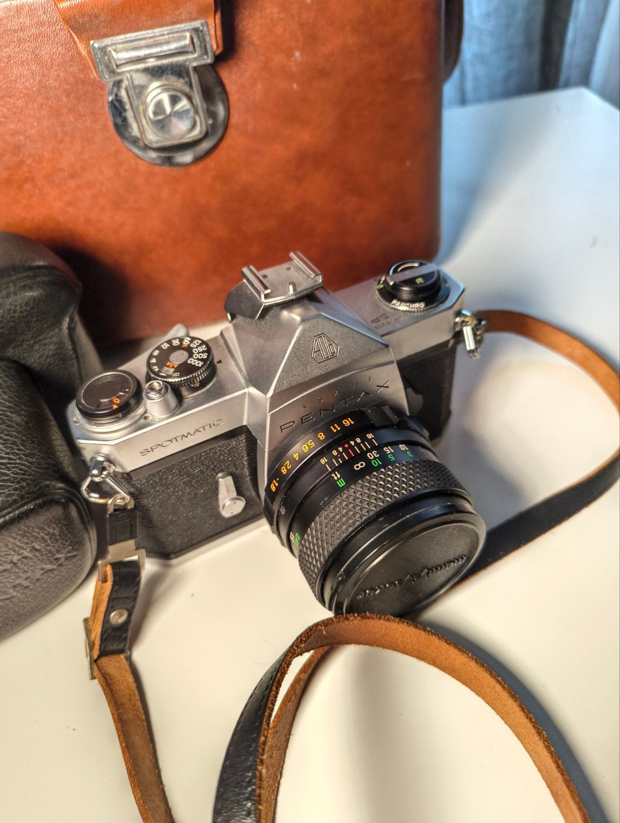 Pentax spotmatic m42 + toebehoren, Audio, Tv en Foto, Ophalen, Gebruikt, Spiegelreflex, Pentax