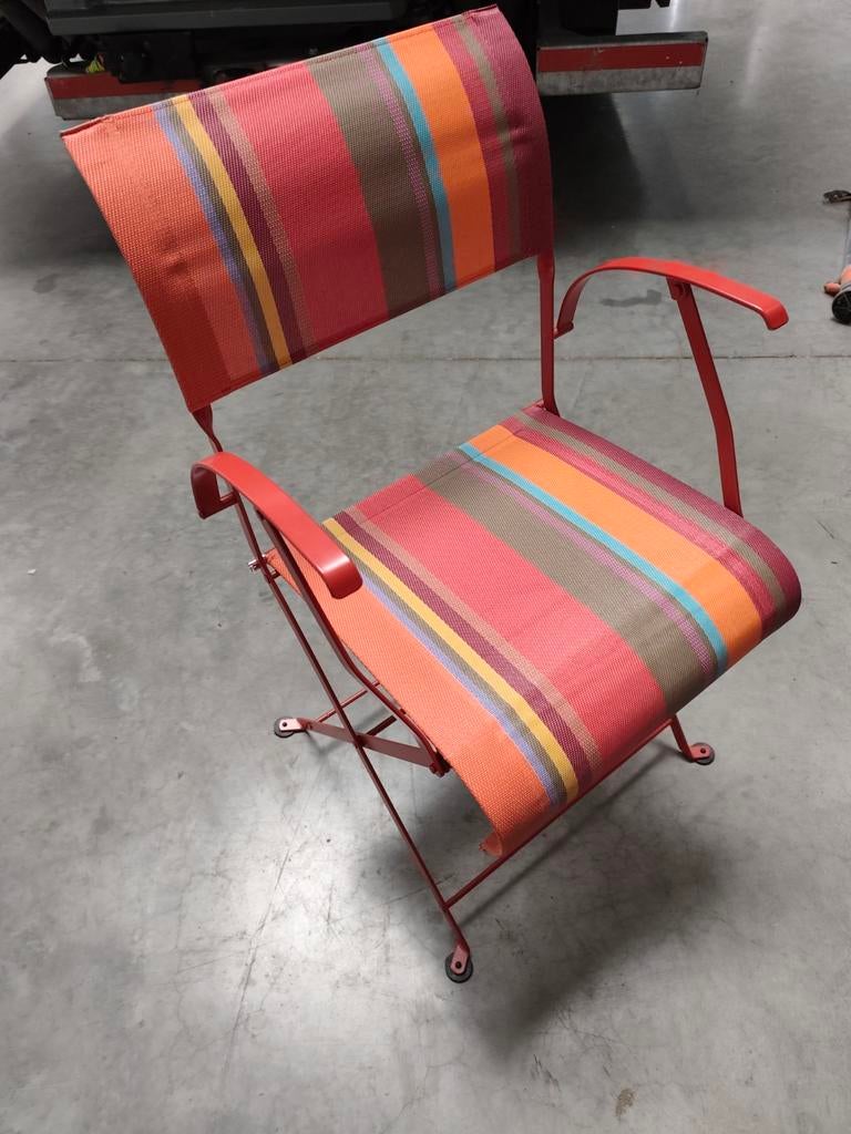 7 fermob plooistoelen  Meerkleurig limited edition, Tuin en Terras, Tuinmeubel-accessoires, Ophalen