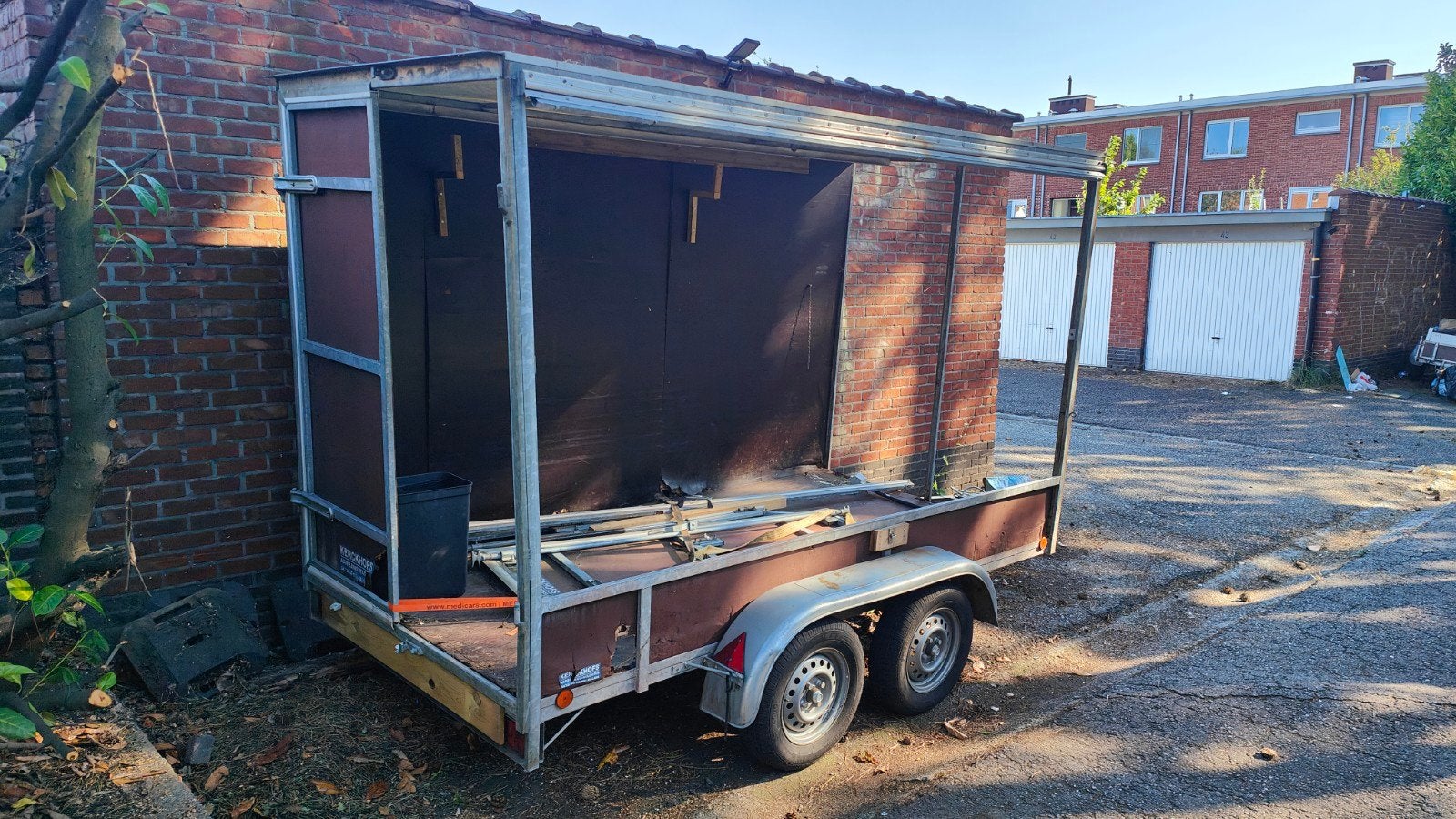 Remorque à plateforme fermée de 750 kg, Enlèvement ou Envoi