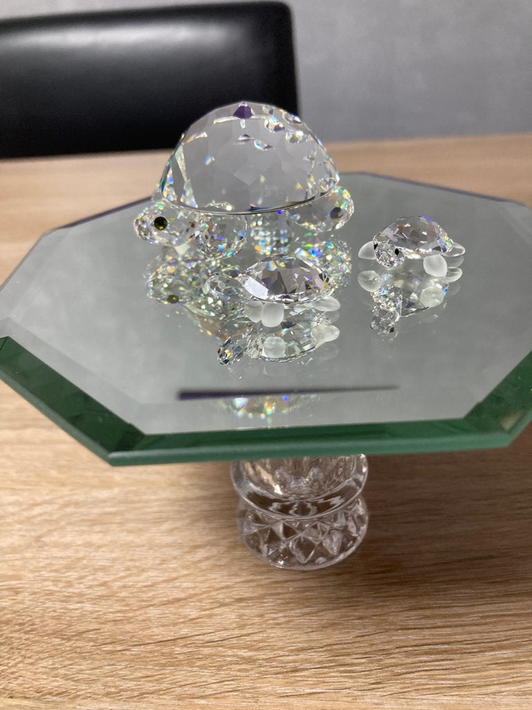 Swarovski Familie schildpad, Ophalen of Verzenden, Zo goed als nieuw, Figuurtje