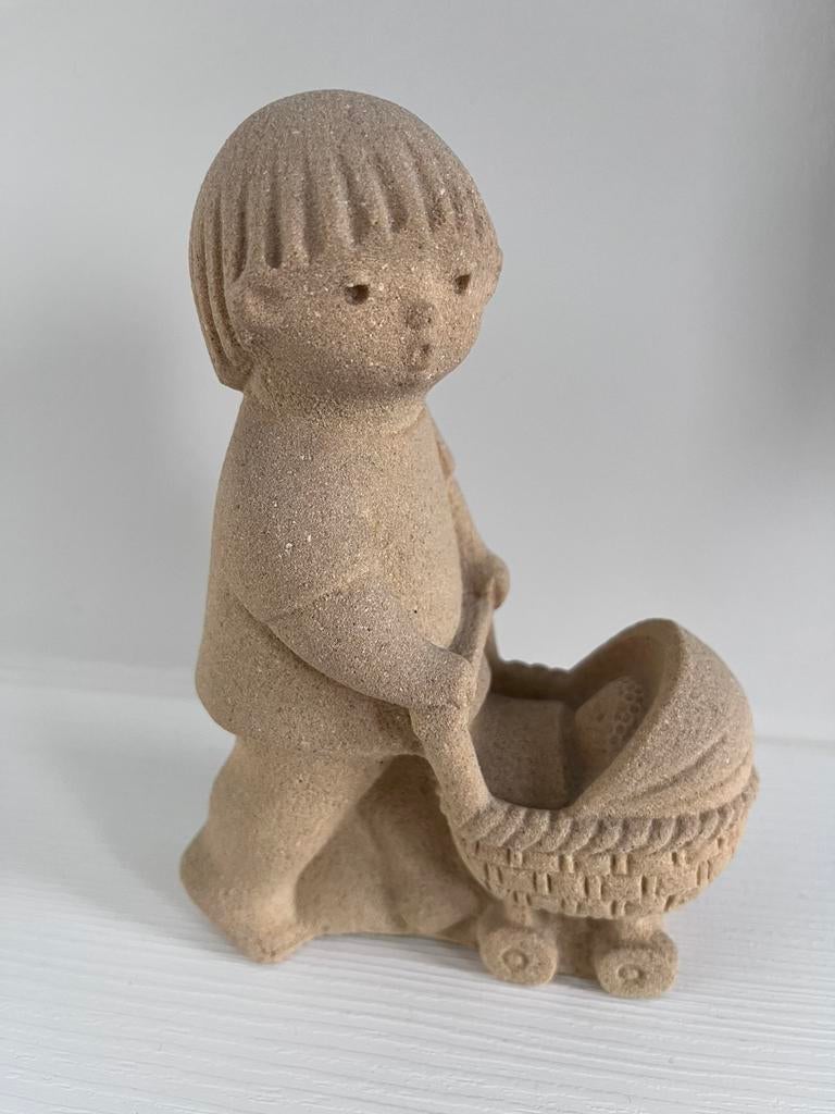 Prachtig beeldje in stoneart, Verzamelen, Beelden en Beeldjes, Ophalen, Zo goed als nieuw
