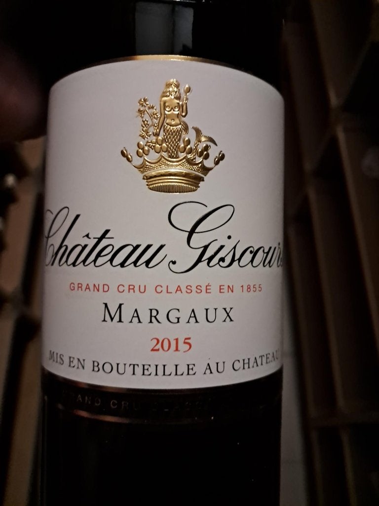 6 Flessen Chateau Giscours, Margaux, France 2015, Verzamelen, Ophalen, Frankrijk, Nieuw, Rode wijn