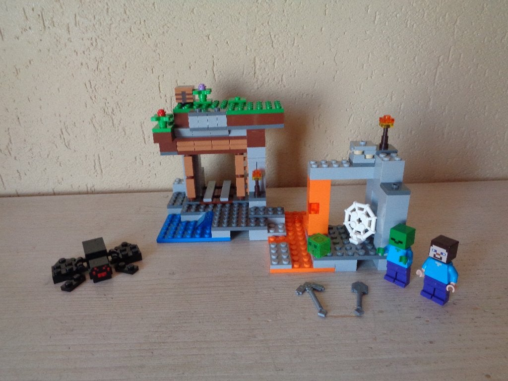 LEGO Minecraft De verlaten mijn  - 21166, Gebruikt, Minecraft, Lego, Ophalen of Verzenden