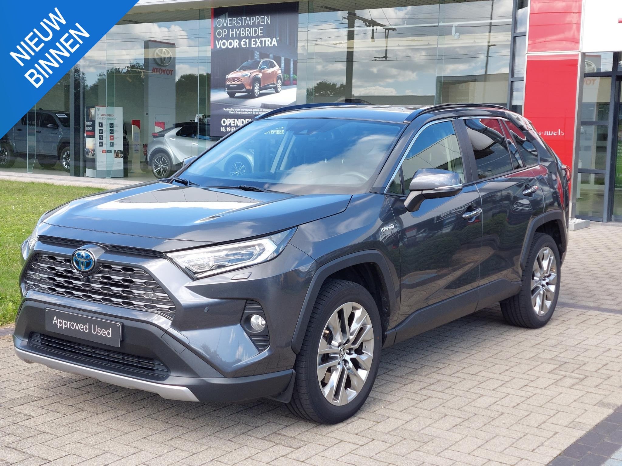 Toyota RAV4 2.5 Hybrid e-CVT AWD-i Premium Plus, Autos, Toyota, Argent ou Gris, 2487 cm³, Hybride rechargeable, 5 portes