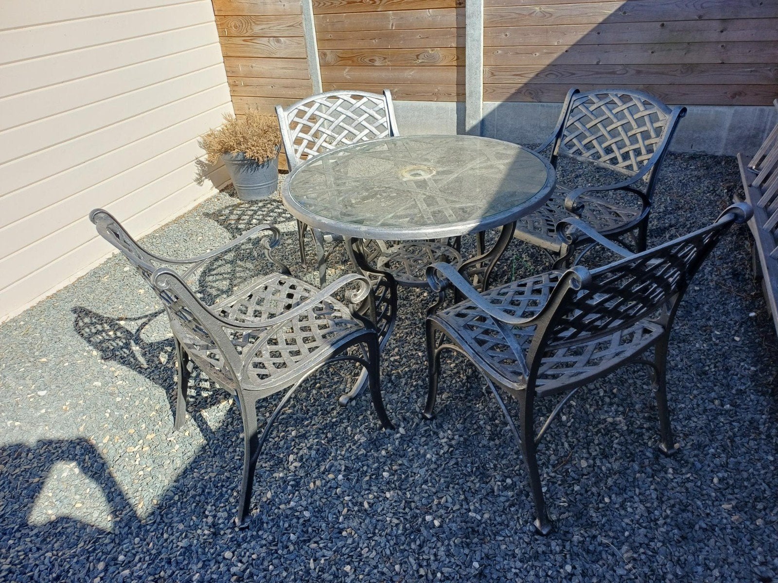 ijzeren tuinset, Tuin en Terras, Ophalen, Tuinset