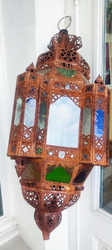 Grande lampe marocaine vintage, Maison & Meubles, Enlèvement, Utilisé, Autres types, Vintage