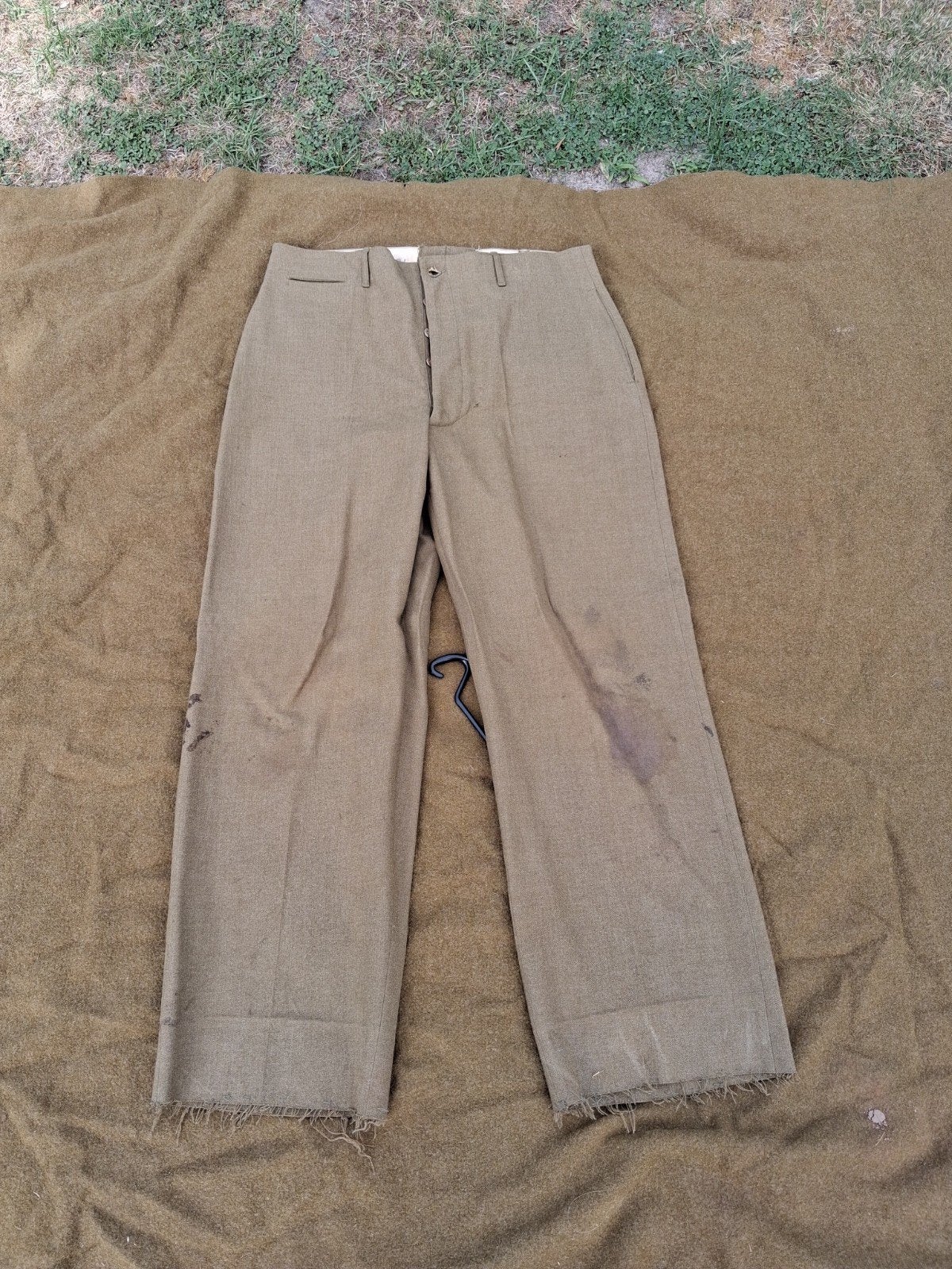 Pantalon en laine américain WWII WWII (taille 36), Collections, Enlèvement ou Envoi