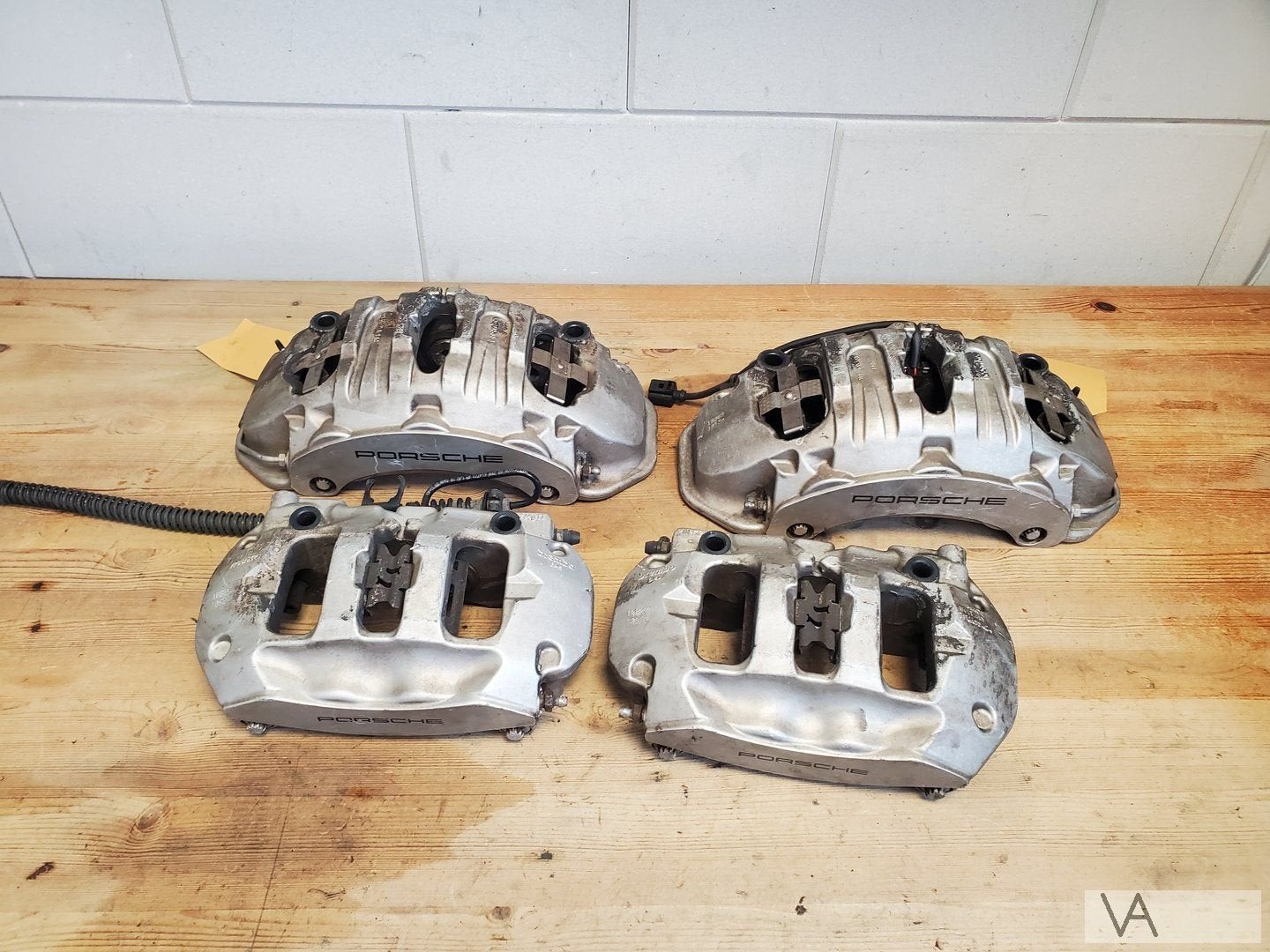 Porsche Cayenne / Panamera 4 pots remklauw set ACHTER €299, Auto-onderdelen, Gebruikt, -, -, Porsche