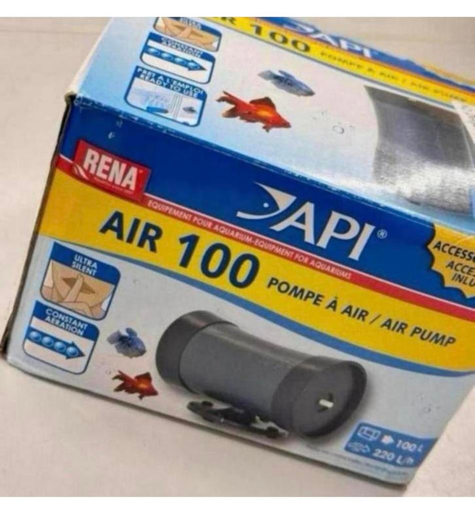 Luchtpomp voor Aquaria Aquarium API New Rena@air 100 NIEUW, Dieren en Toebehoren, Ophalen of Verzenden, Nieuw, Overige typen