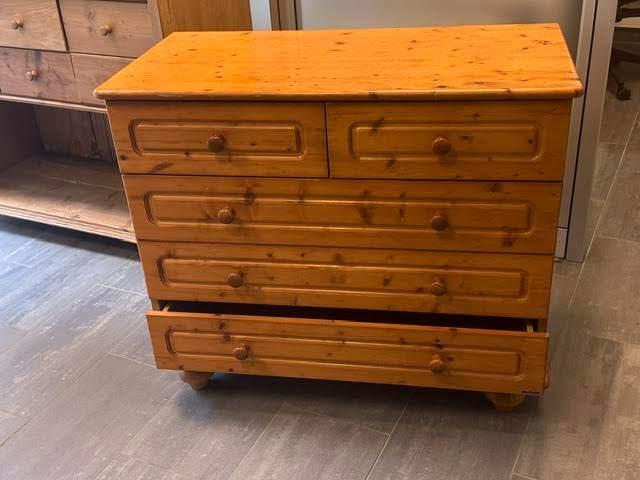 SAUTHON : meuble commode à tiroirs en bois, 5 tiroirs ou plus, Moins de 100 cm, 100 à 150 cm, Enlèvement