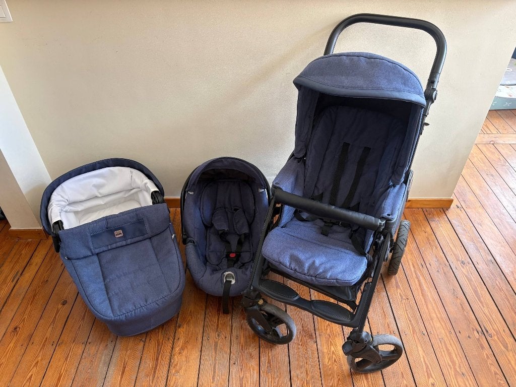 Poussette trio CAM Dinamico Smart 3-en-1, Enfants & Bébés, Enlèvement, Comme neuf, Poussette, Autres marques