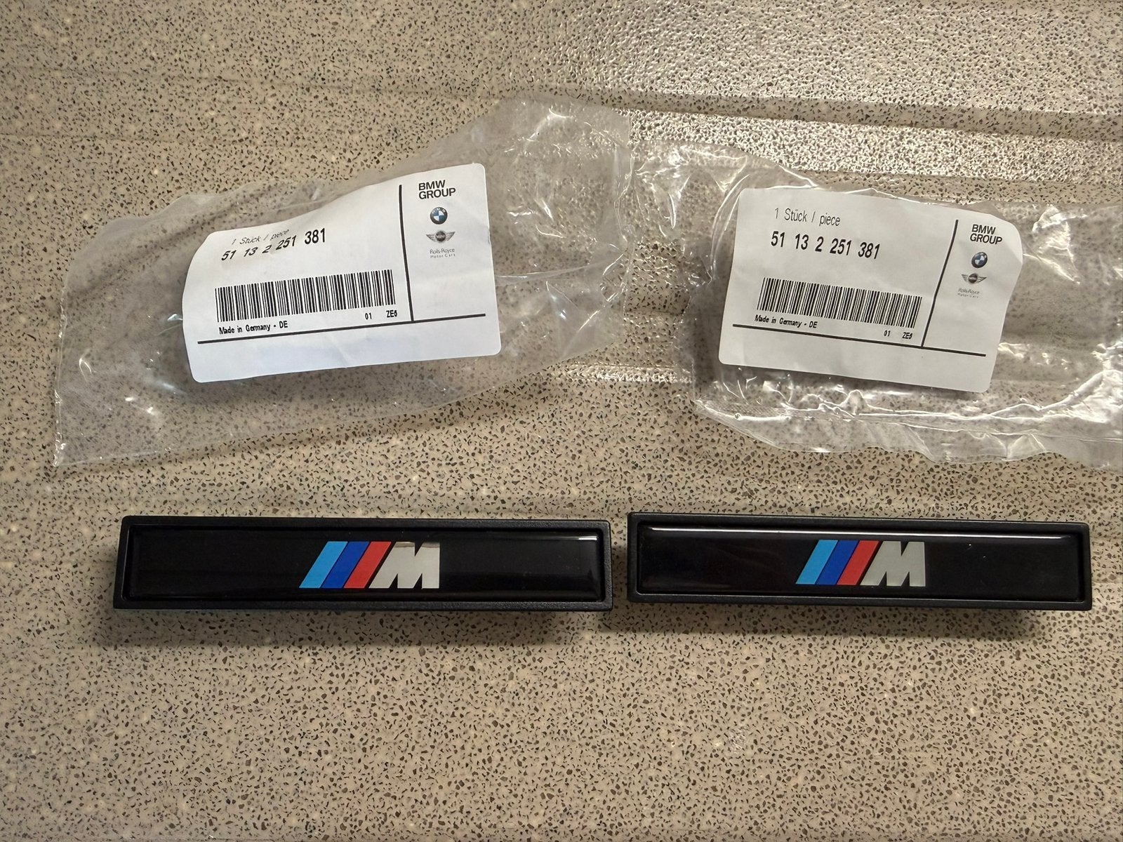 BMW e36 M stootlijst logo’s, Ophalen, Voor, BMW