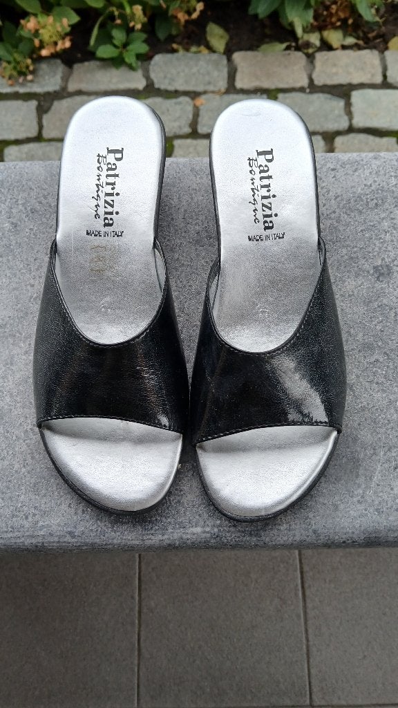 damesschoenen,instappers,slippers,zwart,maat 38-perfecte st., Ophalen, Zo goed als nieuw, Instappers, Zwart