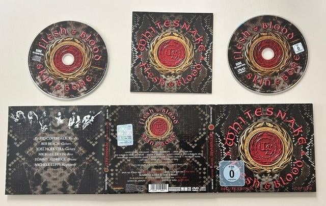 CD+DVD WHITESNAKE -FLESH & BLOOD DELUXE EDITION DEEP PURPLE, Ophalen of Verzenden, Zo goed als nieuw