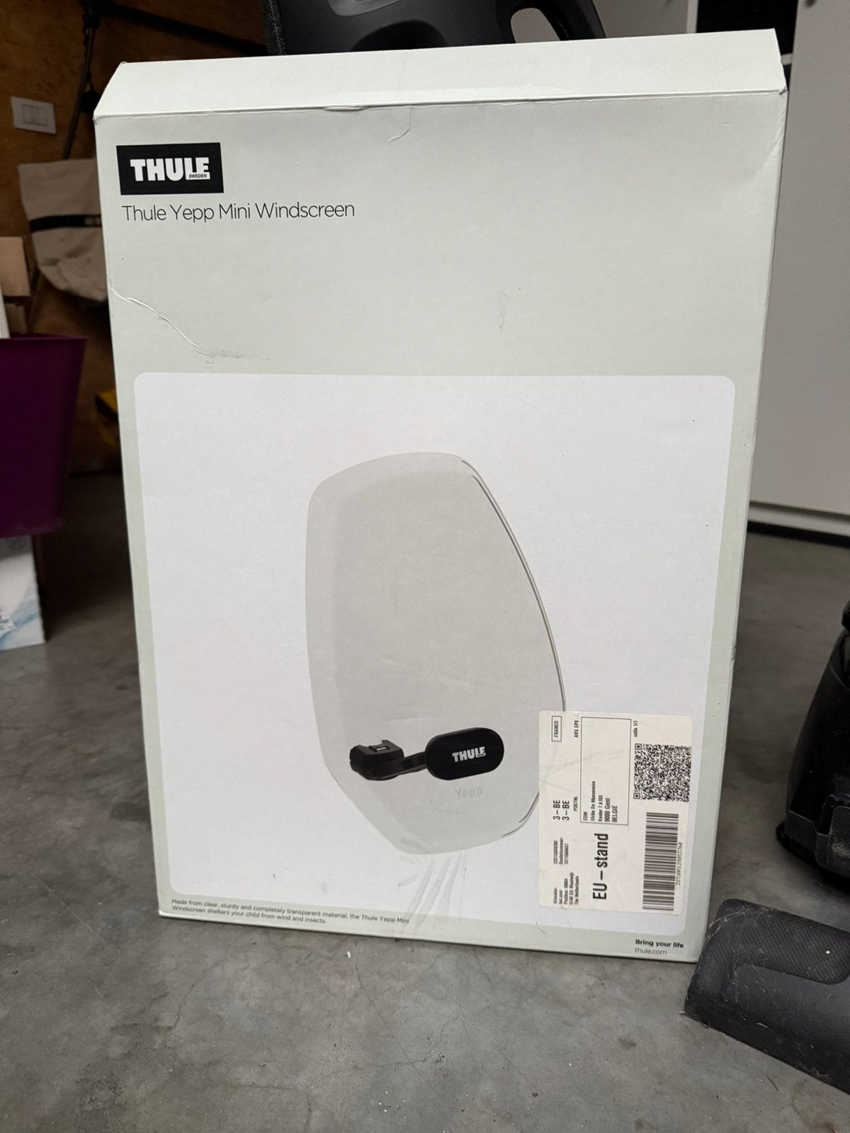 Thule Yepp Nexxt Mini babyzitje + windscherm, Neuf, Siège avant, 0 à 18 kg, Repose-pieds