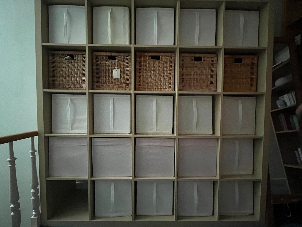 Etagère Kallax 25 cases 182x182, Ophalen, Gebruikt