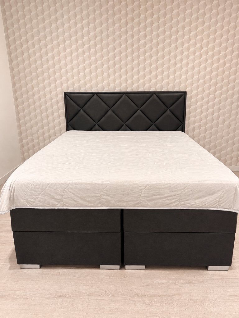 Boxspring, Maison & Meubles, Enlèvement, Utilisé, 200 cm, Deux personnes