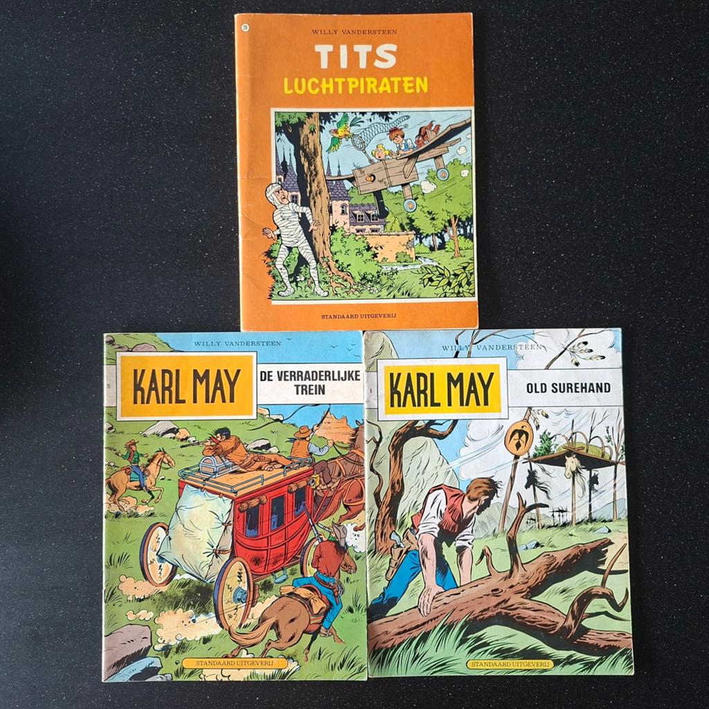 Bande dessinée Tits & Karl May de Willy Vandersteen, Willy vandersteen, Enlèvement ou Envoi, Comme neuf, Plusieurs comics