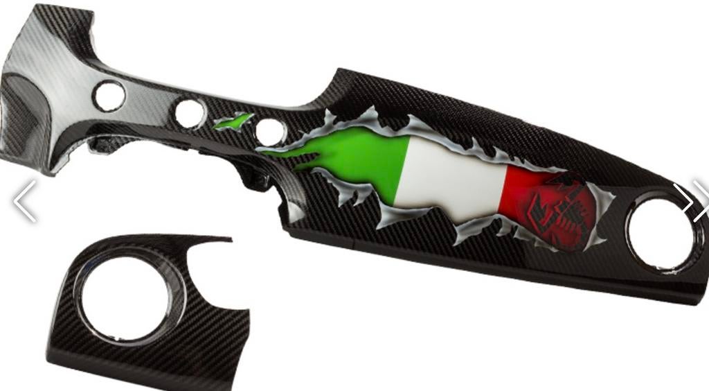 Carbon dashboard voor FIAT 500 ABARTH - Italiaanse vlag, Auto-onderdelen, Interieur en Bekleding, Fiat, Gebruikt, Ophalen