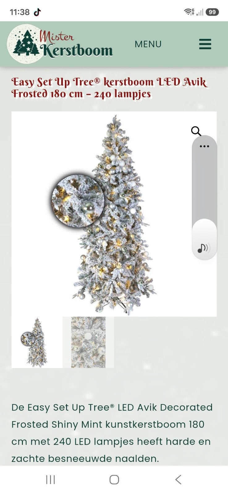 sapin de Noël 180 cm, Divers, Enlèvement, Utilisé