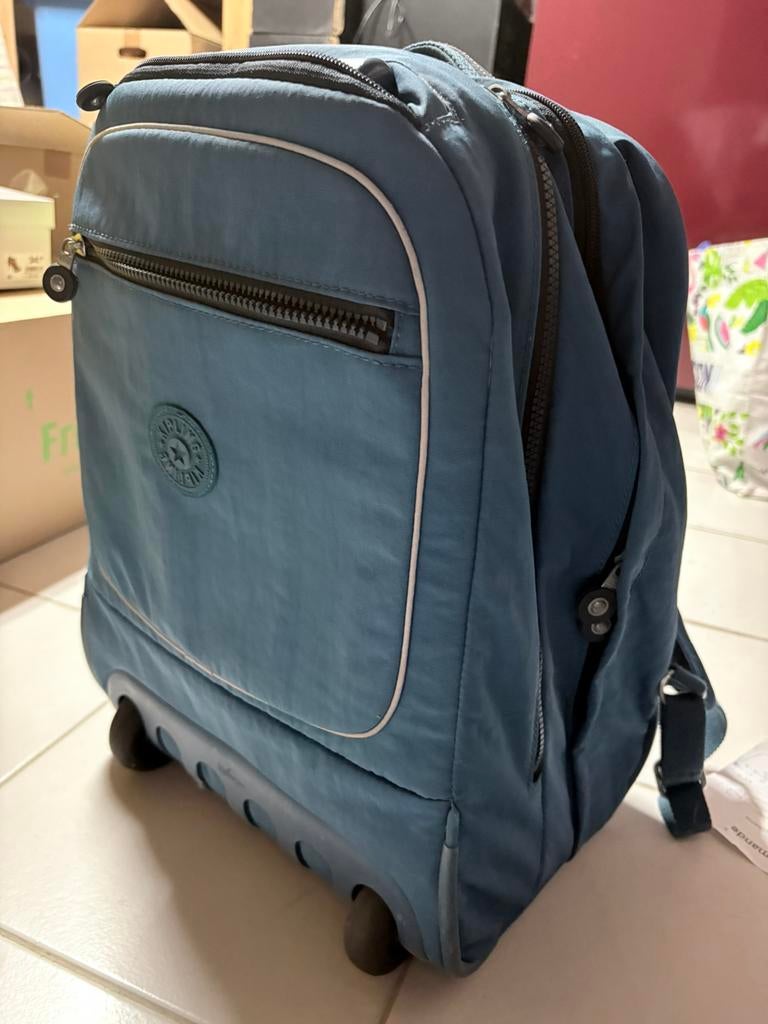 Kipling trolley, Ophalen, Gebruikt, Blauw, Wieltjes