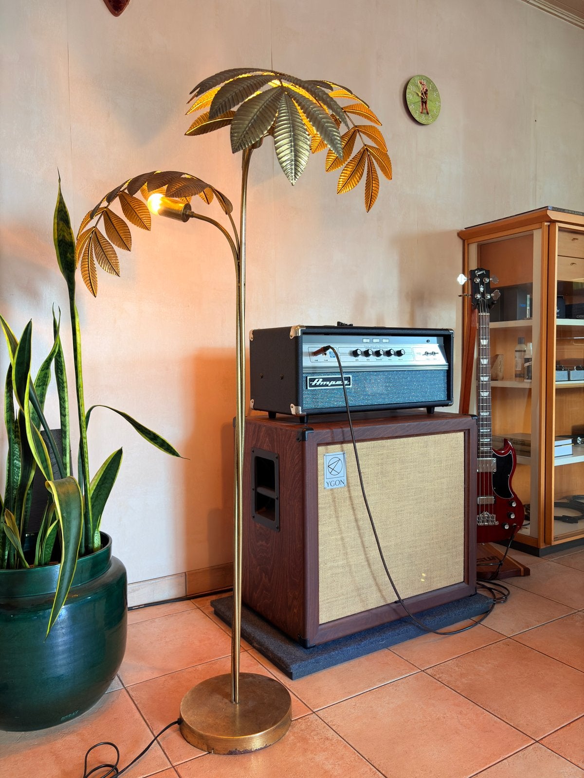Palmboom lamp, Ophalen, Gebruikt
