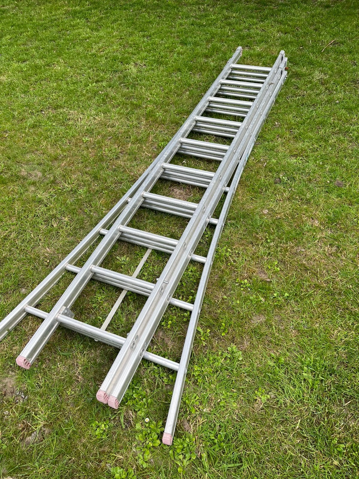 3-delige ladder DAS, Ophalen, Zo goed als nieuw, Ladder, Opvouwbaar of Inschuifbaar