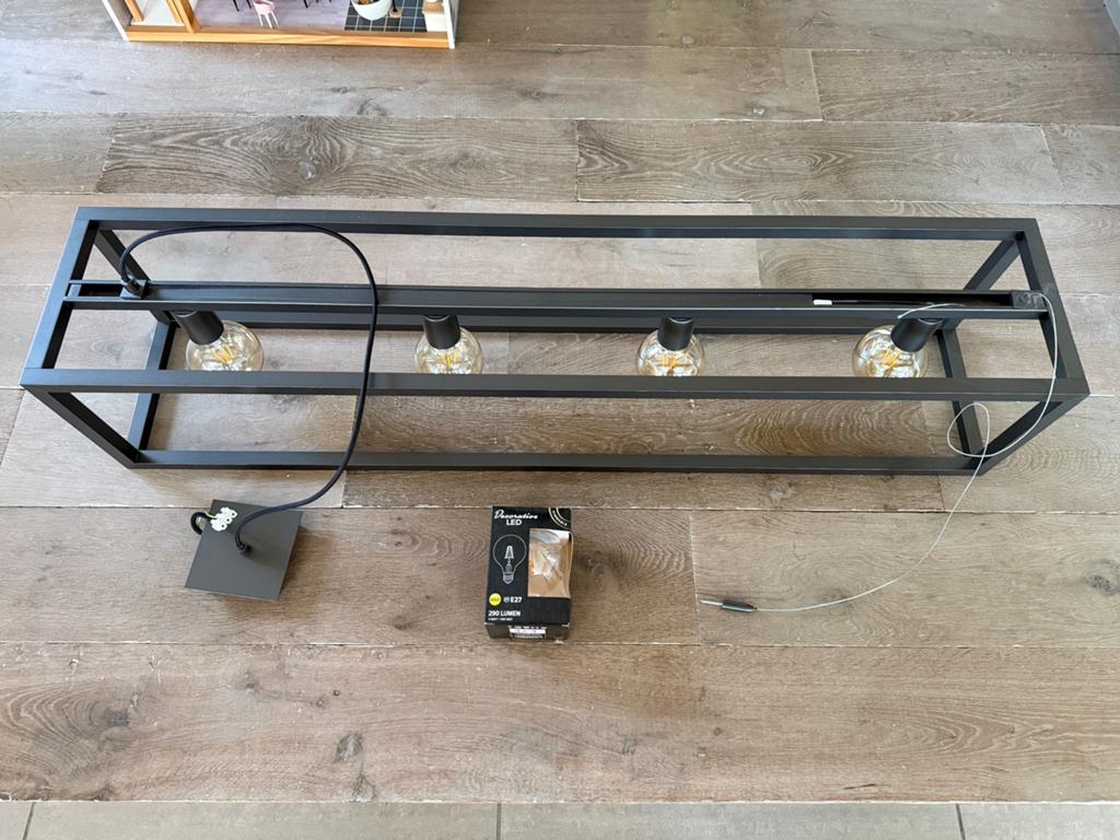 Belle lampe suspendue, Maison & Meubles, Lampes | Suspensions, Comme neuf, 50 à 75 cm, Métal, Enlèvement ou Envoi