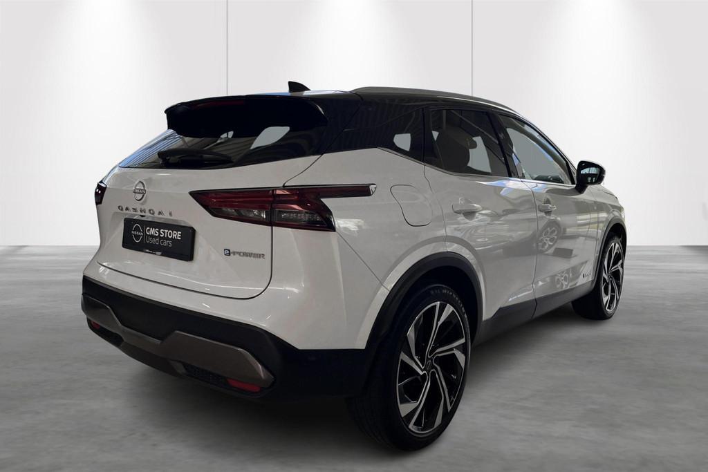 Nissan Qashqai e-POWER Tekna+, Auto's, Nissan, Stof, Gebruikt, Wit, Bedrijf