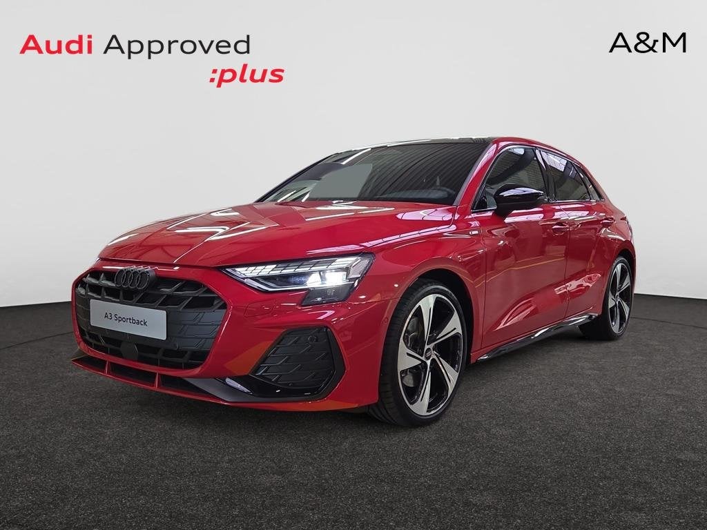 Audi A3 Sportback A3 Sportback 35 TFSI MHEV S line S tronic, Auto's, Automaat, 127 g/km, Lederen bekleding, https://public.car-pass.be/vhr/abddce9f-c27b-4855-a42a-295e2dbc2038