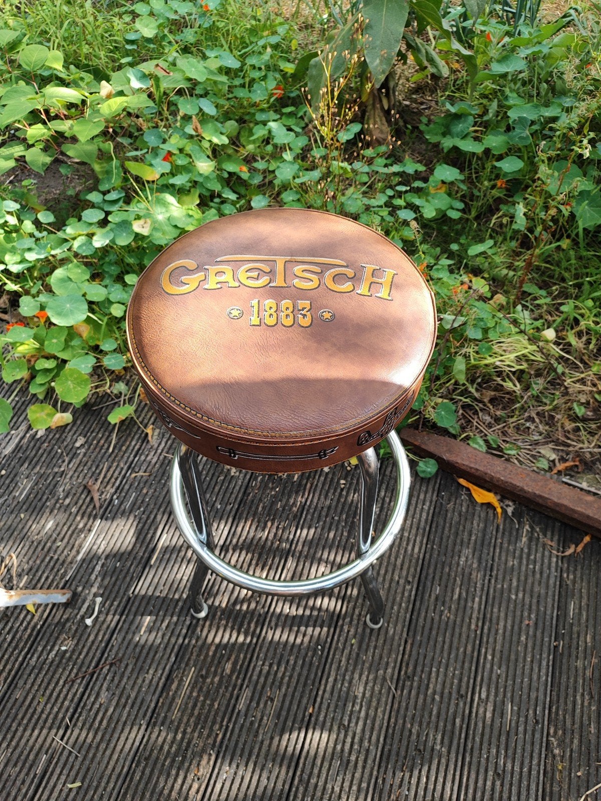 GRETSCH chrome barkruk, Ophalen of Verzenden