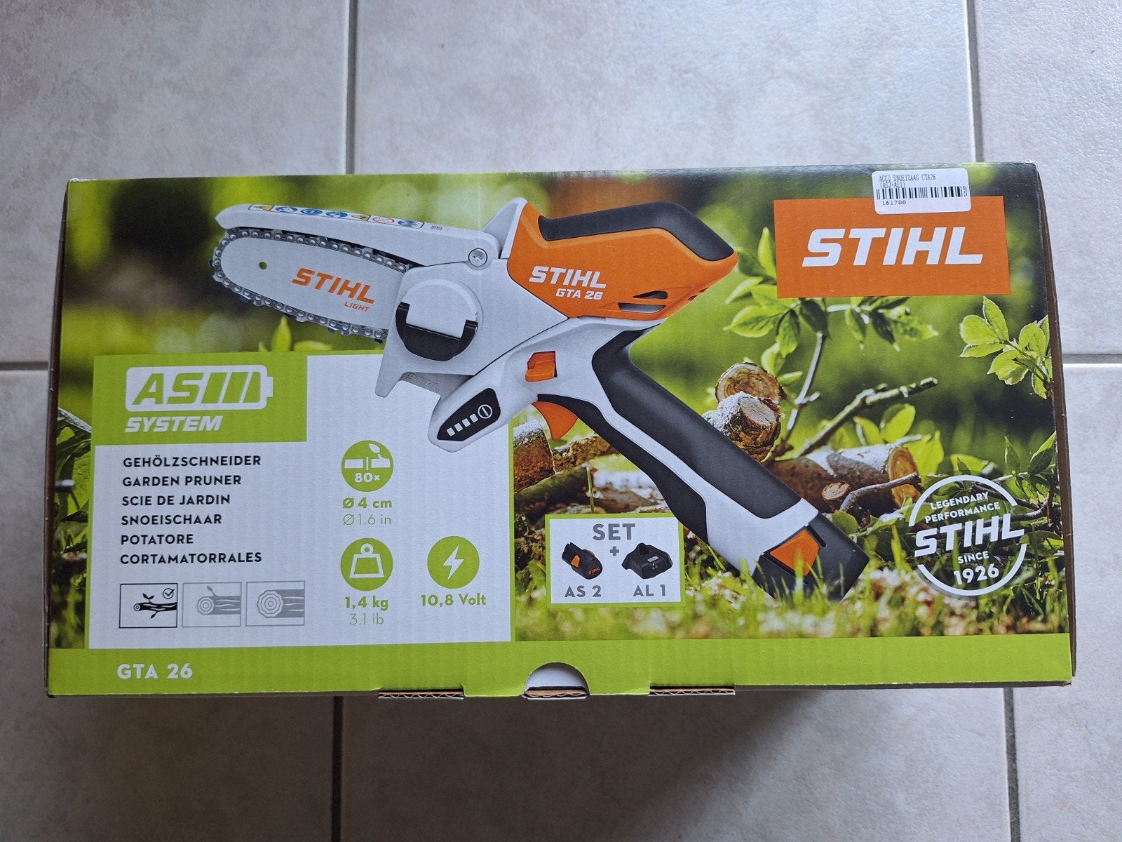 Stihl accusnoeischaar GTA26 met batterij en lader (nieuw), Tuin en Terras, Hand-tuingereedschap, Ophalen of Verzenden
