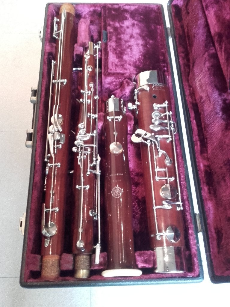 Fagot Hüller(in prachtstaat!), Musique & Instruments, Enlèvement ou Envoi, Utilisé, Bois, Avec valise ou sac