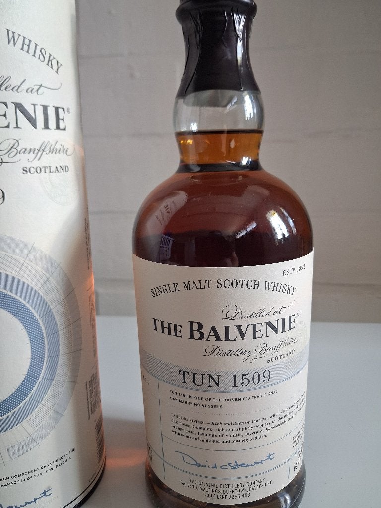 1 fles The Balvenie TUN 1509 whisky, Batch 7, Ophalen of Verzenden, Nieuw, Overige typen, Vol